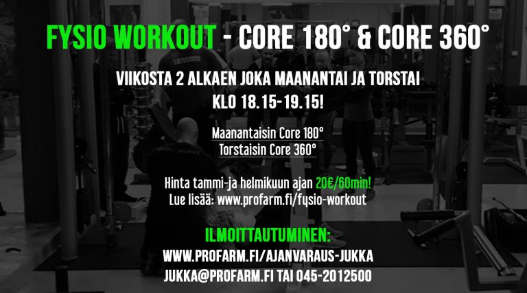 Ryhmäliikuntatila Tampereen Kehräsaaressa (Fysio Workout)