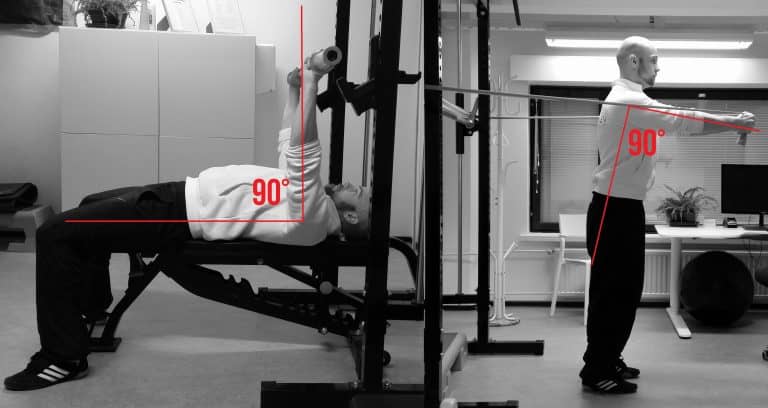 Rinta- ja hartialihasalueen harjoitteiden yhteenveto